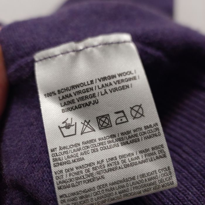 Sweter fioletowy wełna jagnięca Marc O'Polo