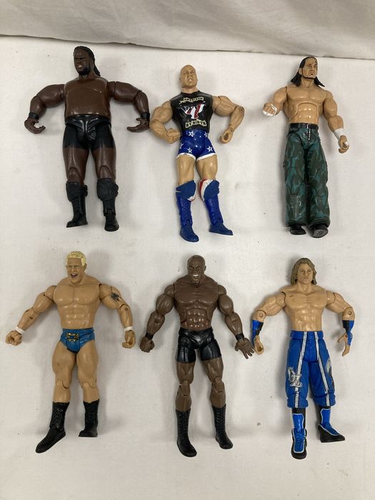 Brinquedo Bonecos John Cena, Rey Misterio, Booker T, WWE, Jakks