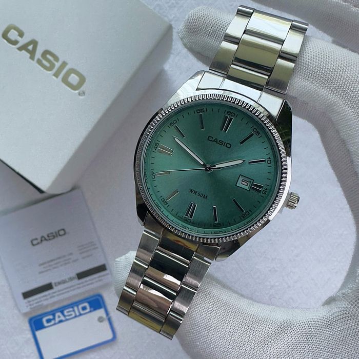 Годинник Casio MTP-1302 steel turquoise з Упакуванням