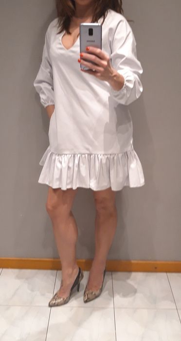 Sukienka falbanka,skórka Fashion Paparazzi
