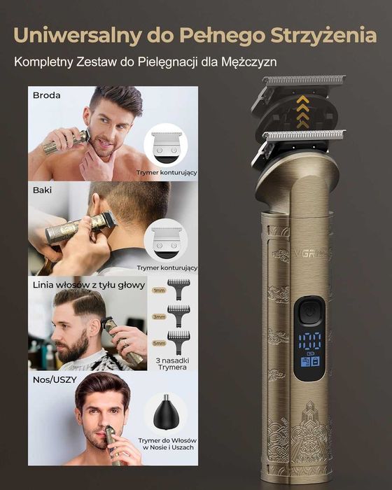 Maszynka do strzyżenia włosów VGR Pro V-007&109 Professional