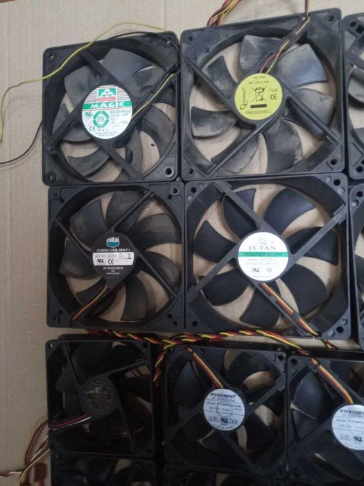 Кулер 70 80 92 120мм с подсветкой вентилятор 2 3пин Молекс 4pin molex