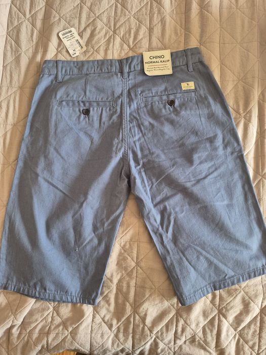 Krótkie spodenki Chino sy w30 Błękitne