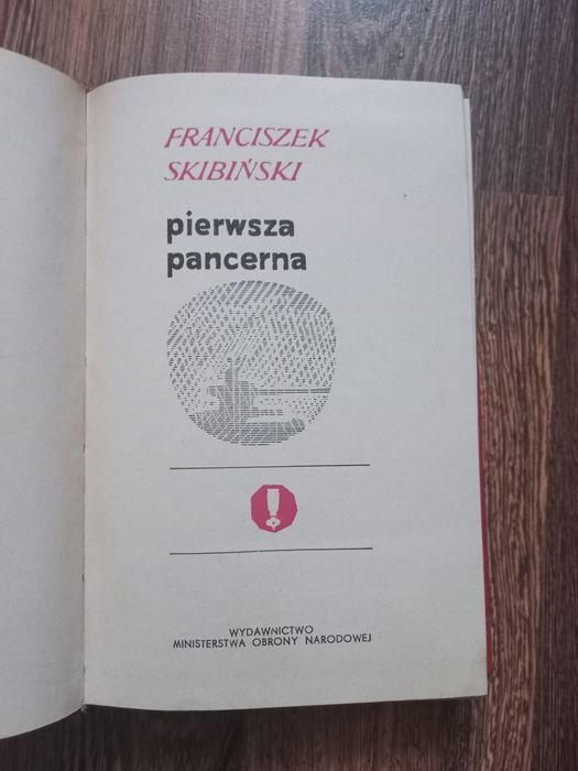 Stara książka Pierwsza Pancerna