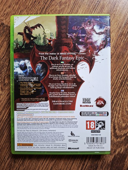 Dragon Age: Origins XboX 360