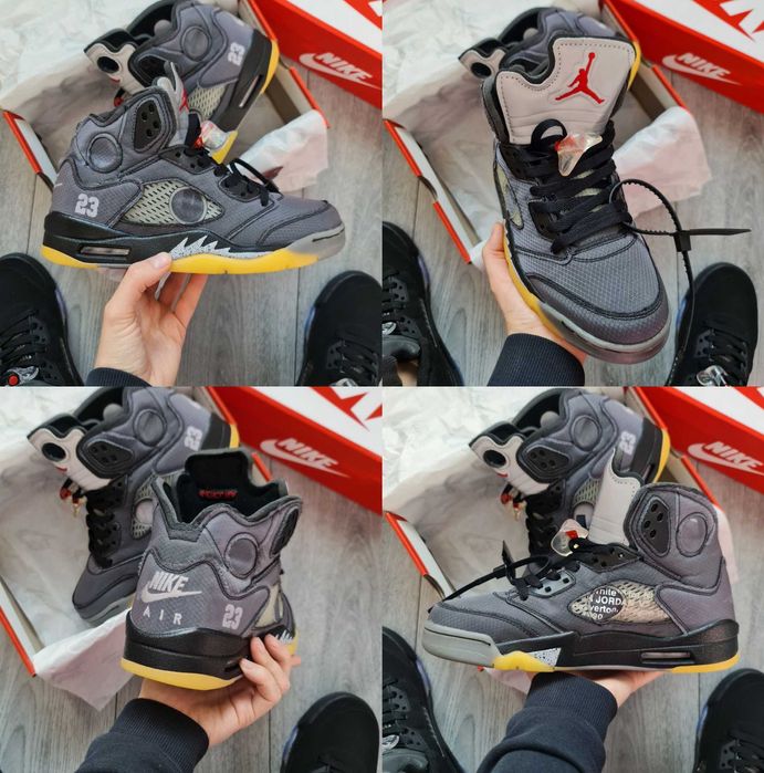 Мужские кроссовки Nike Air Jordan 5 Retro Off-White Muslin 41-45 Хит!