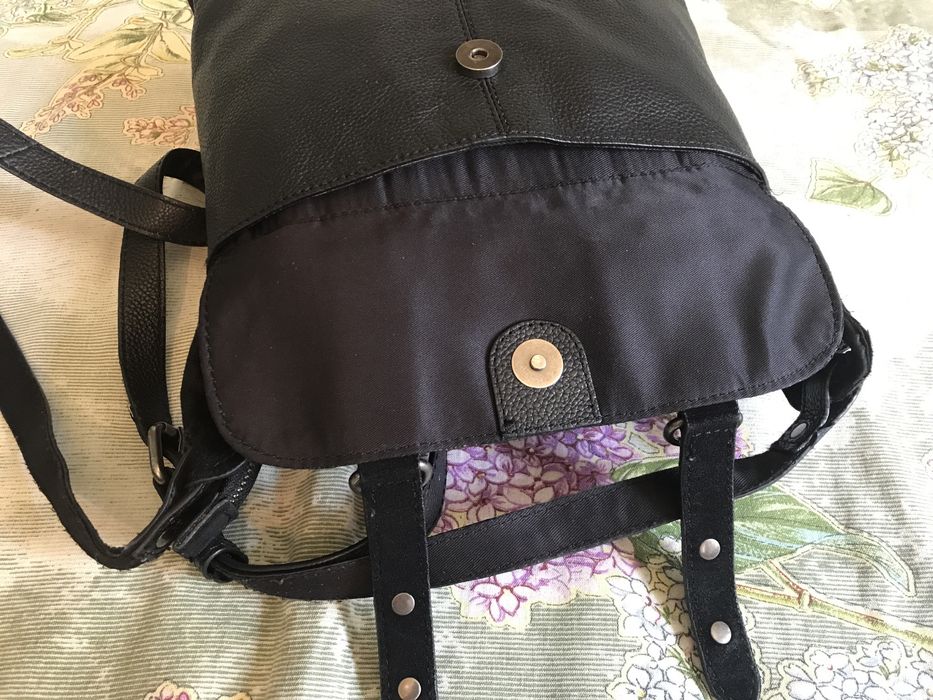 Мужская кожаная брендовая сумка Next. Размер 25/24/7 см