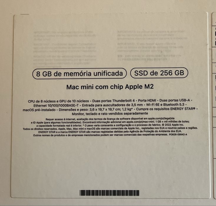 Mac Mini M2 2023 com base HUB para disco SSD