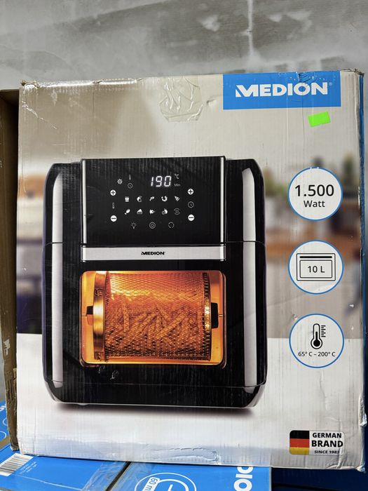 Багатофункціональна аерофритюрниця MEDION об’єм 10 л XXL