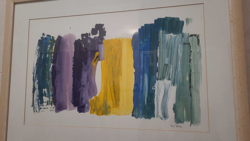 Pintura emoldurada