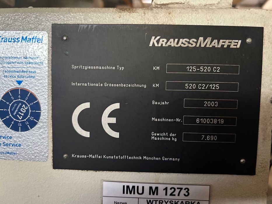 Wtryskarka Krauss Maffei KM50 w pełni sprawna