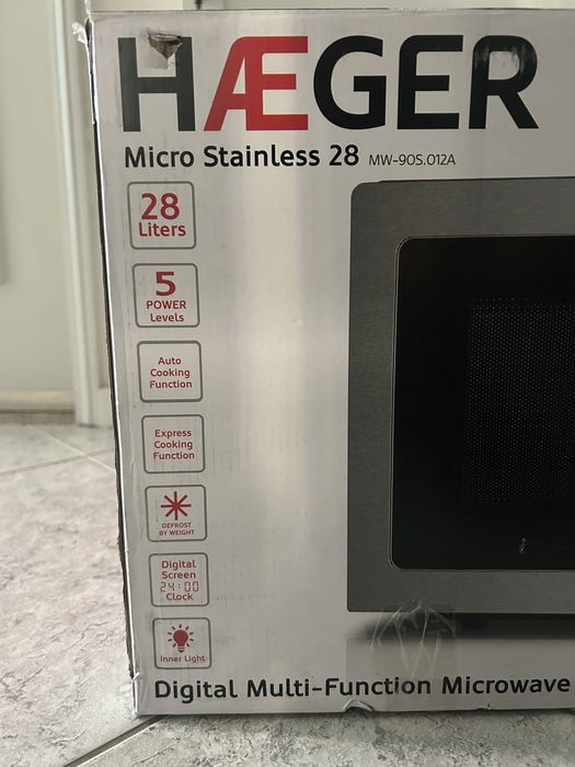 Microondas Haeger Micro Stainless 28