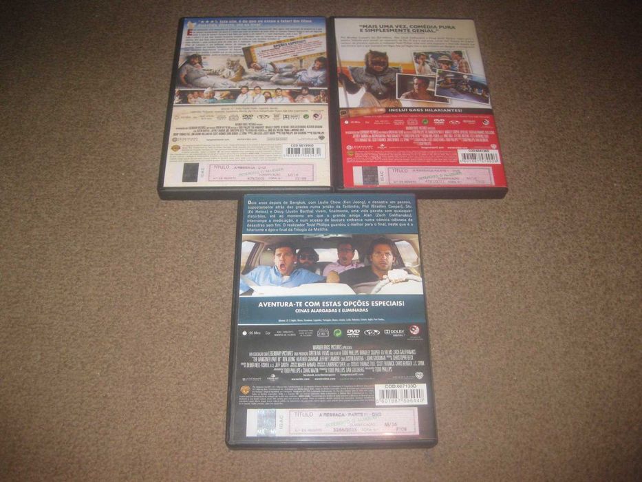 Colecção Completa em DVD "A Ressaca" com Bradley Cooper