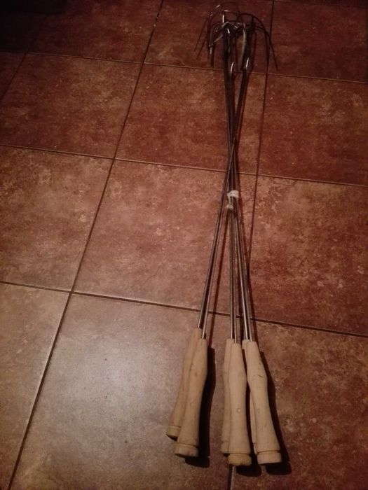 Kij kijki widełki ogniskowe na grilla do kiełbasy nierdzewne