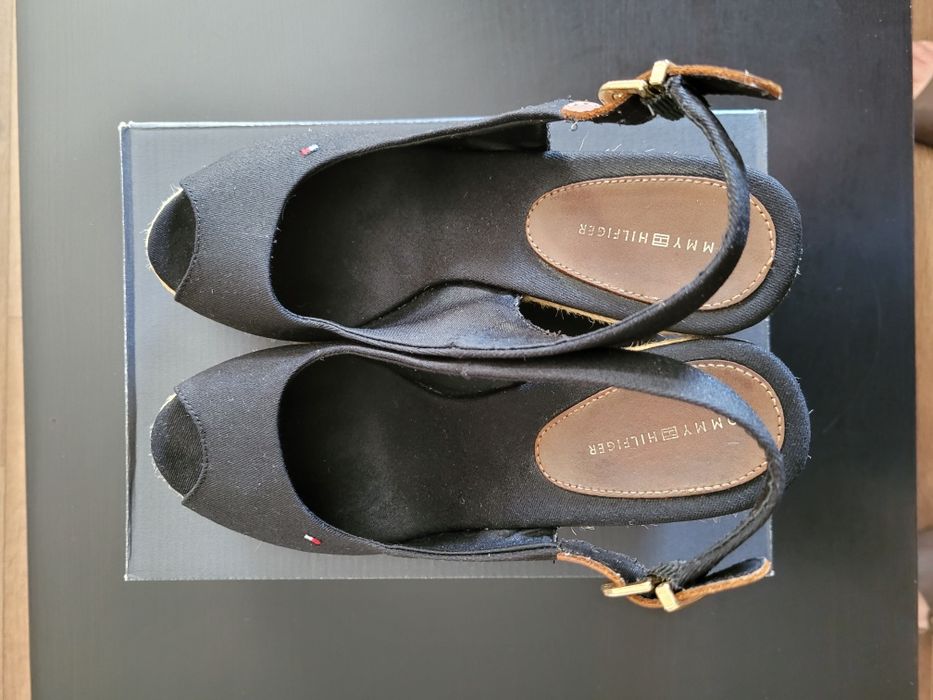 Czarne espadryle Tommy Hilfiger roz. 41