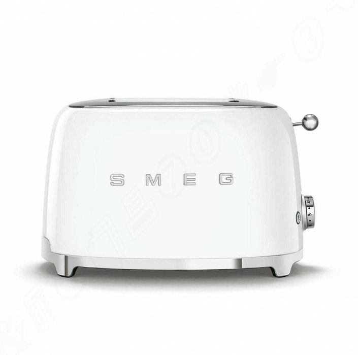 Тостер SMEG / СМЕГ TSF01WHEU, 2 скибки, ретро, білий