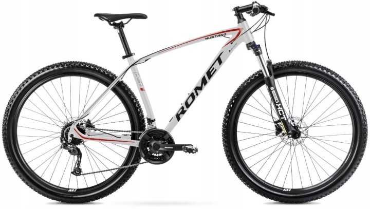 Rower 29 MTB ROMET Mustang M1 szaro-czerwony XL 21 cali