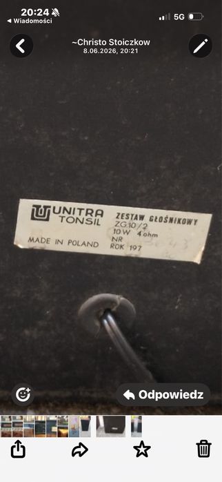 Unikatowy Amplituner Unitra Diora Merkury DSH-303A (Wersja Eksportowa, Sanyo)