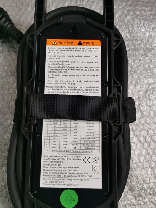 Carregador EV Carro MG