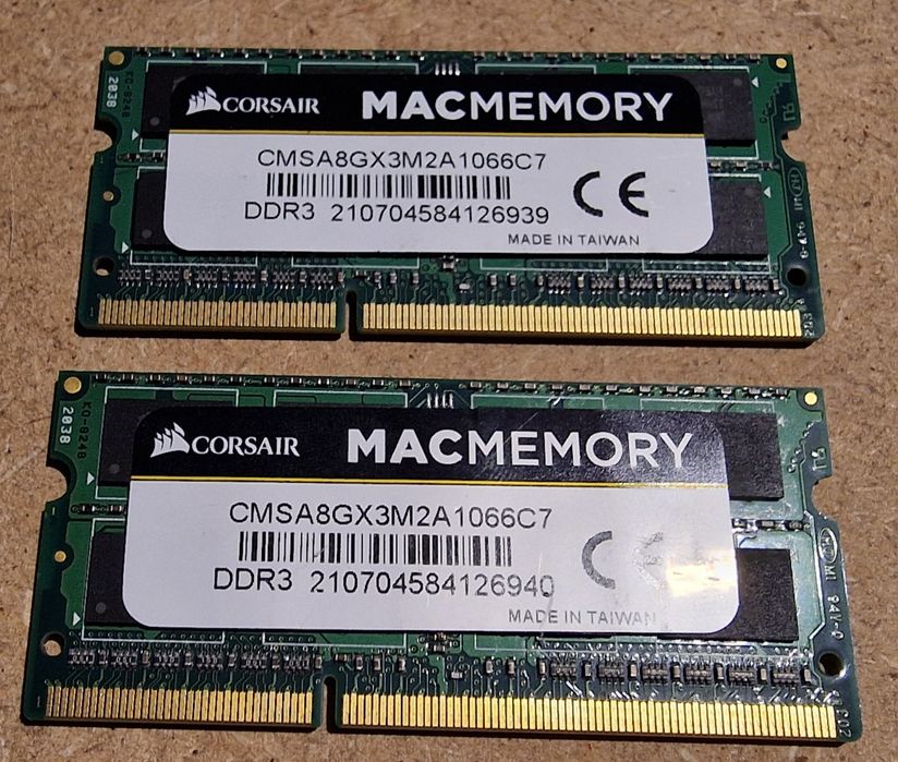 Memória RAM 16GB (2x8GB) DDR3 1600MHz SODIMM