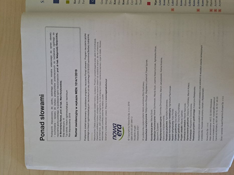 Podręcznik do 1 klasy liceum lub technikum