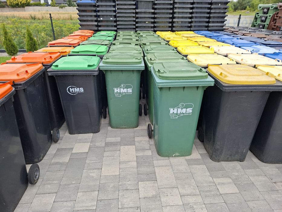 Kosze na odpady 240l, 120, kontenery 1100l nowe uzywane