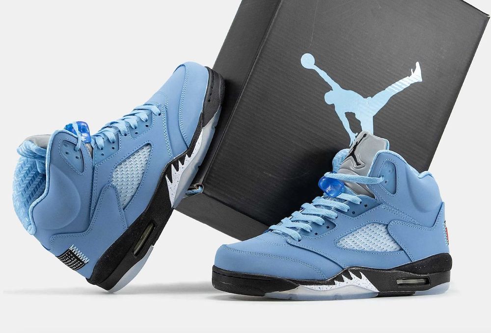 LUX! Air Jordan 5 Retro University Blue 41 42 43 44 45 46 47 джордан