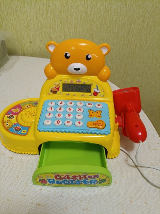 Дитячий касовий апарат для гри в супермаркет