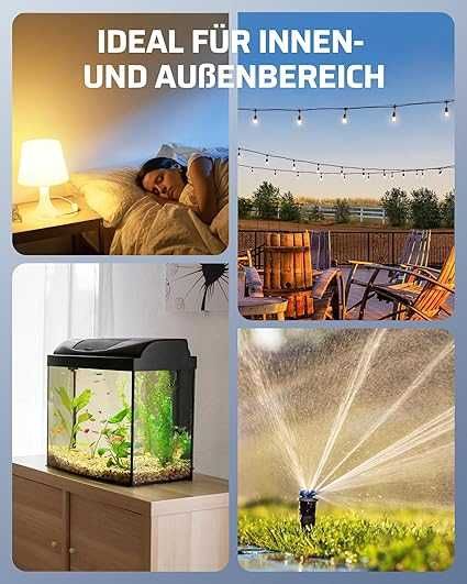 Gniazdka Smart WiFi zewn. IP44, 16A, 3680W, 2 szt., Zdalne Sterowanie