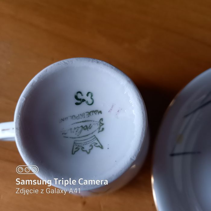 Filizanki, Karolina, New Look, pikasiaki PRL  porcelana lata 60 te.