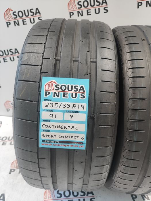 2 pneus semi novos 235-35R19 Continental - Oferta dos Portes