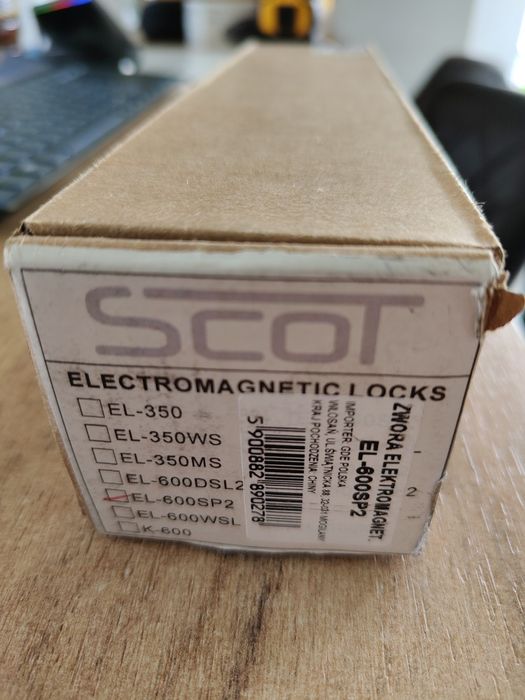 Zwora elektromagnetyczna zamek magnetyczny EL-600SP2
