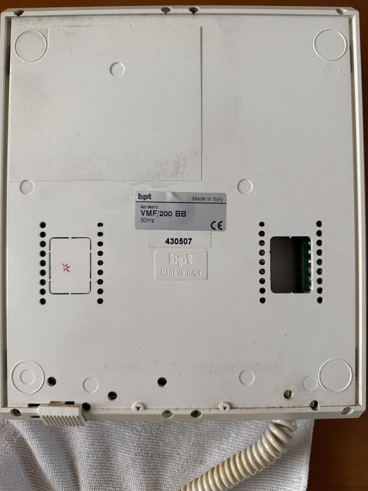 Video Porteiro BPT usado, para aproveitamento de partes ou peças