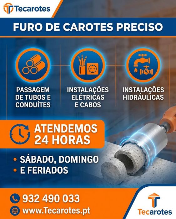 Furos de Carote para Ar Condicionado