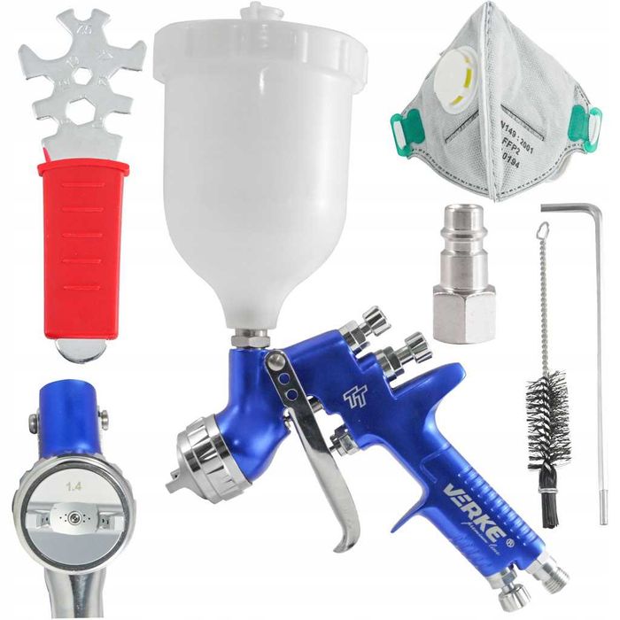 PISTOLET LAKIERNICZY DO Malowania Malarski Profesjonalny 1,7mm 600 ML