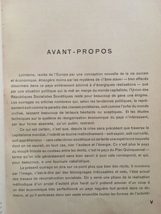 Photobook La Russie au Travail (1932)