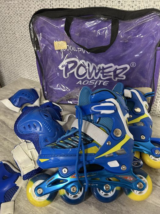 Ролики детские синие