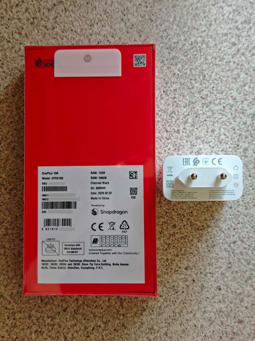 OnePlus 15R 12/256GB Charcoal Black EU. Гарантія