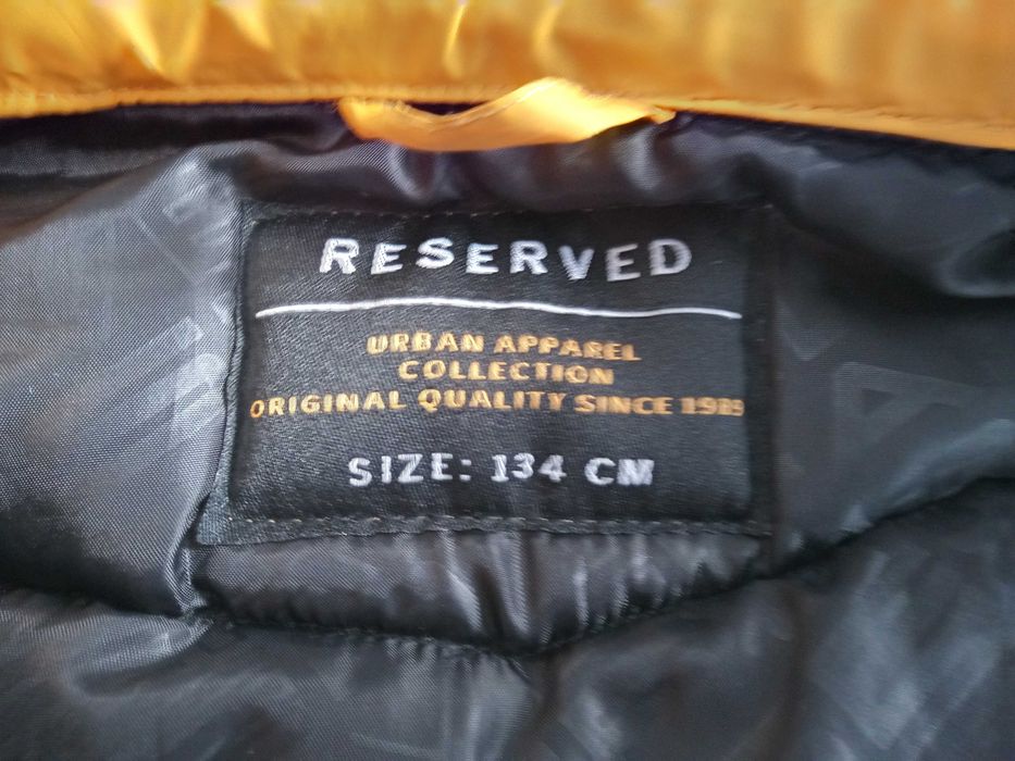 Bezrękawnik, kolor żółty  , stan SUPER, rozm. 128 RESERVED
