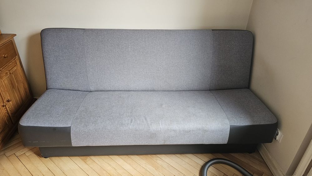 REZERWACJA Wersalka BRW szara grafitowa składana