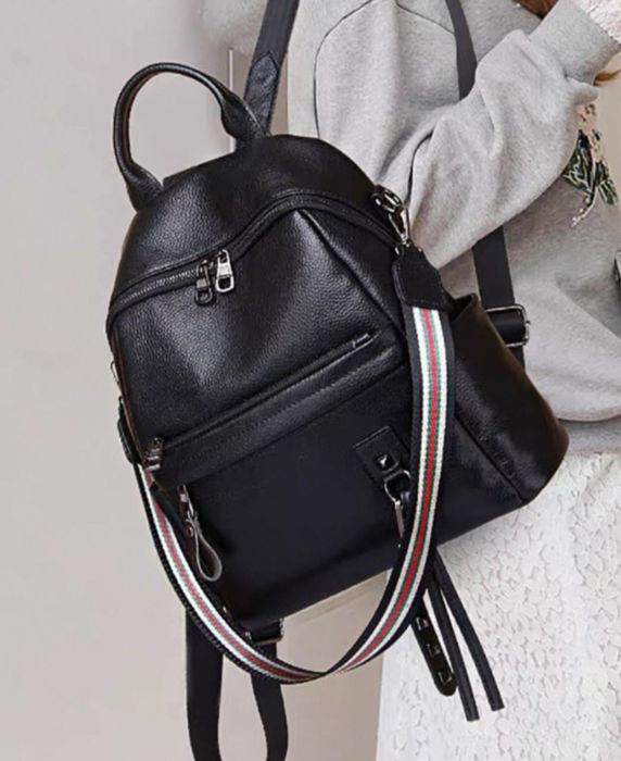 Шкіряний жіночий рюкзак-сумка, Кожаный женский рюкзак