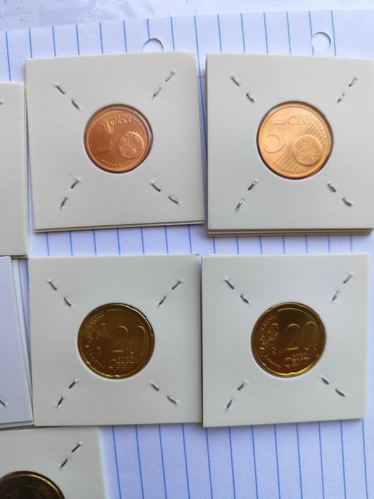 Moedas Não Circuladas de uso corrente, da Estónia