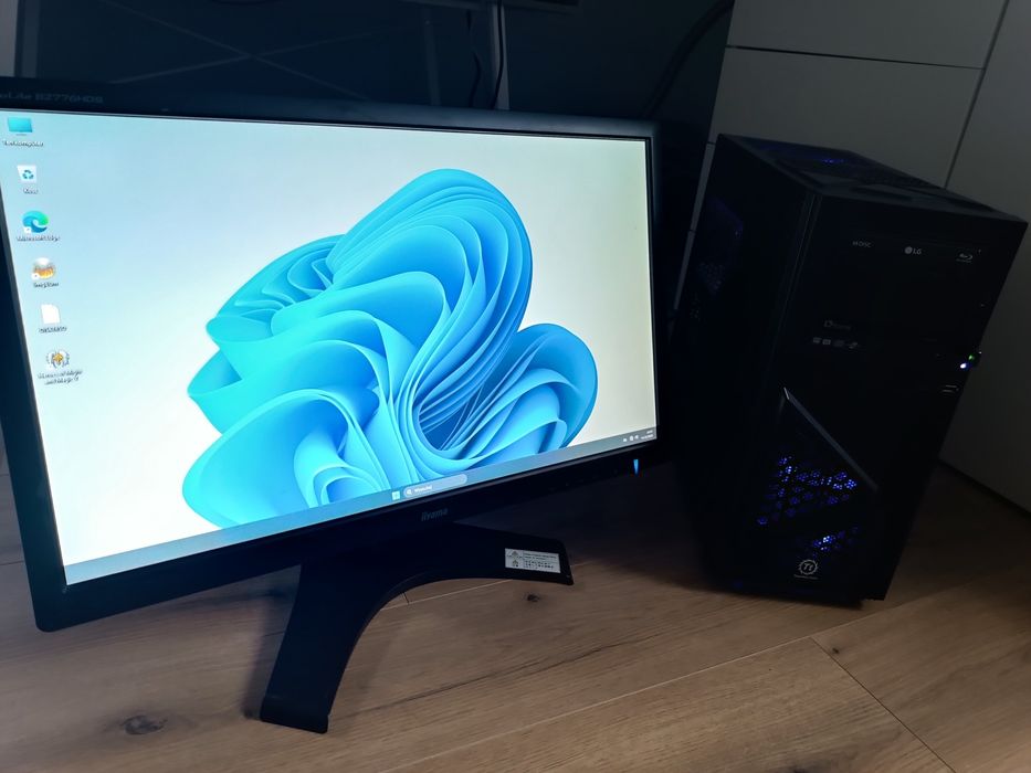 Komputer stacjonarny do gier z monitorem 27' i7 GTX 1060 Windows 11