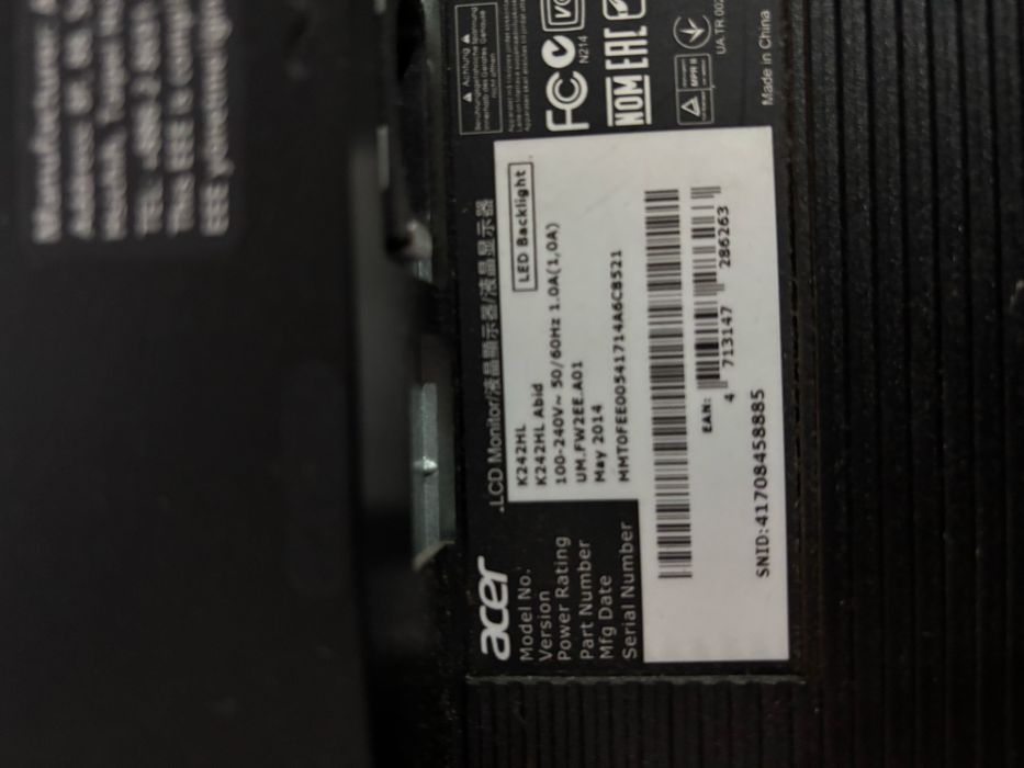 Acer 24" Monitor | Without Stand64550828020865121