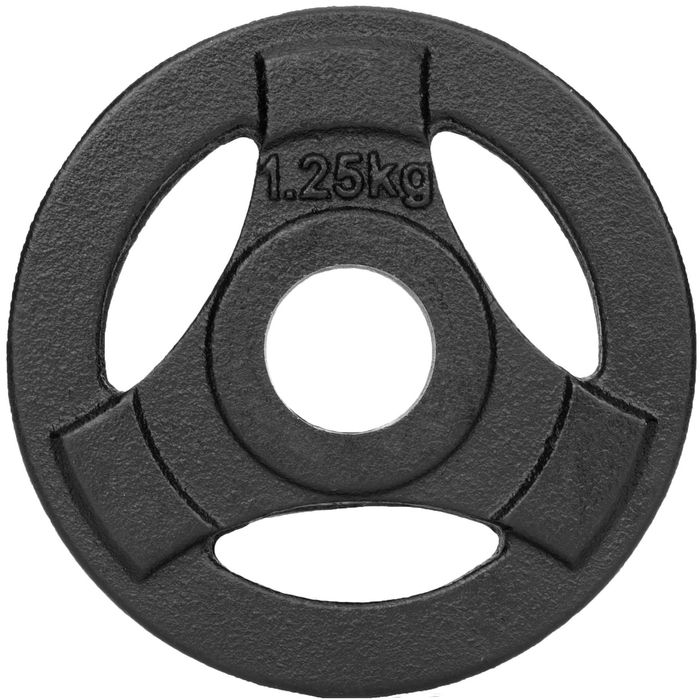 Obciążenie żeliwne zestaw 7,5kg 4 talerze  2x2,5kg + 2x1,25kg 28mm DW