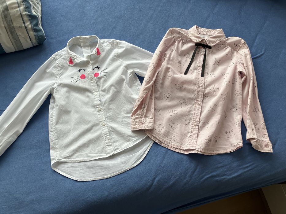 Dwie koszule z długim rękawem