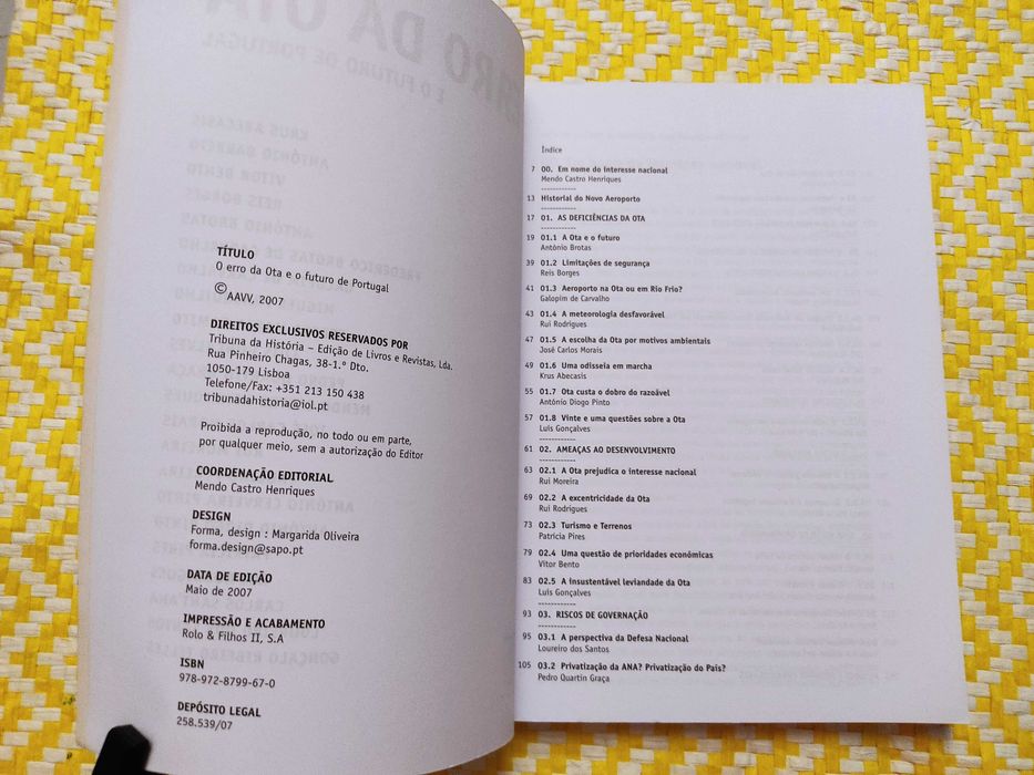 O ERRO DA OTA e o futuro de Portugal
Vários autores