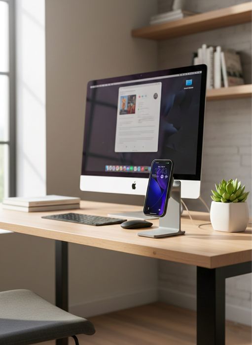 Suporte e carregador MagSafe - Apple ou Andoid