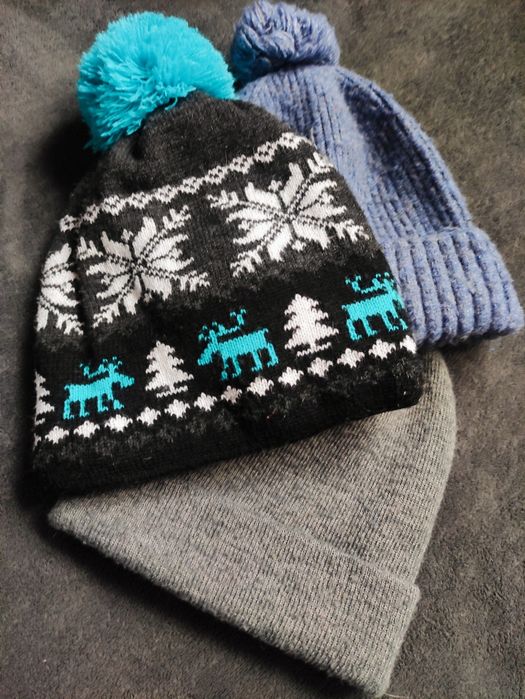 3x ciepłe czapki 9-13 lat Reserved