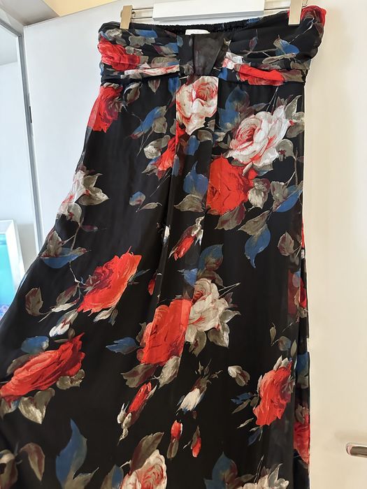 Sukienka maxi XL w kwiaty